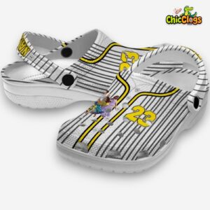 Custom Name Encanto Pinstripe Pattern 3D Printed Classic Crocs Shoes - Image 2