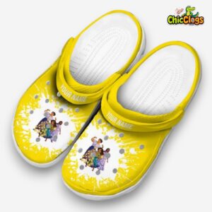 Custom Name Encanto Splatter Background Unisex Crocs - Image 2