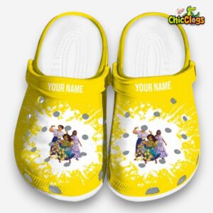 Custom Name Encanto Splatter Background Unisex Crocs - Image 3