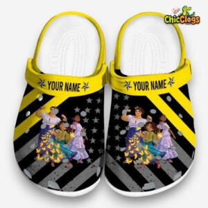 Custom Name Encanto Star Spangled Graphic Unisex Crocs - Image 3
