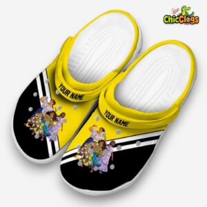 Custom Name Encanto Striped Accents Unisex Crocs Clog Shoes - Image 2