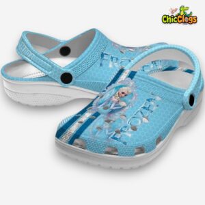 Custom Name Frozen Contrasting Stripes Unisex Crocs - Image 1