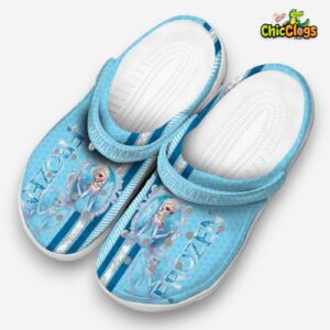 Custom Name Frozen Contrasting Stripes Unisex Crocs - Image 2