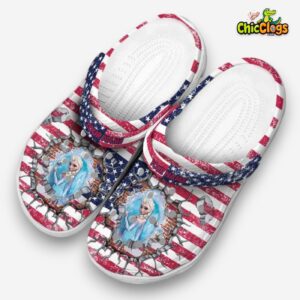Custom Name Frozen Freedom Splinter Unisex Crocs - Image 1