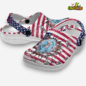Custom Name Frozen Freedom Splinter Unisex Crocs - Image 2