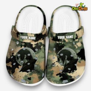 Custom Name Itachi Camouflage Craze Classic Crocs - Image 3