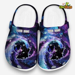 Custom Name Itachi Galaxy Swirl 3D Printed Classic Crocs Shoes - Image 3