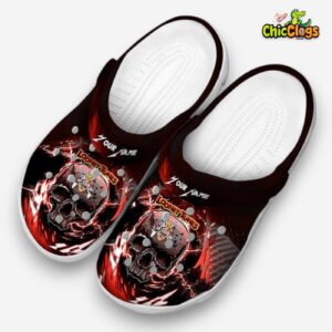 Custom Name Looney Tunes Gothic Skull 3D Printed Classic Crocs Shoes - Image 2