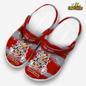 Custom Name Looney Tunes Paint Splatter Graphics Classic Crocs - Image 1