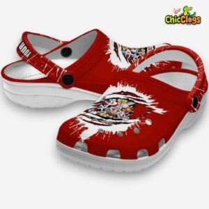 Custom Name Looney Tunes Splash Motif Background 3D Printed Classic Crocs Shoes - Image 2
