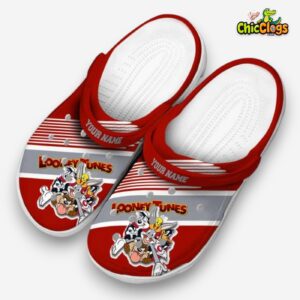 Custom Name Looney Tunes Vibrant Dual Tone Classic Crocs - Image 1