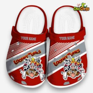 Custom Name Looney Tunes Vibrant Dual Tone Classic Crocs - Image 3
