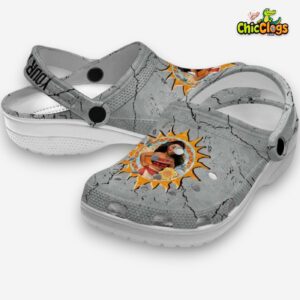Custom Name Moana Cracked Texture Unisex Crocs - Image 2