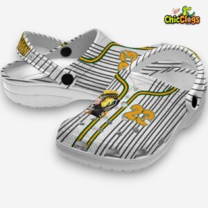 Custom Name Naruto Pinstripe Pattern 3D Printed Classic Crocs Shoes - Image 2
