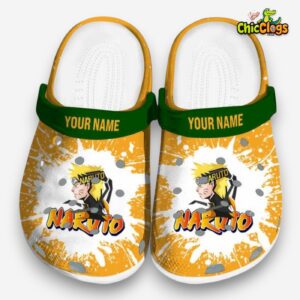 Custom Name Naruto Splash Art Classic Crocs - Image 3