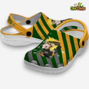 Custom Name Naruto Star spangled Graphic 3D Printed Classic Crocs Shoes - Image 2