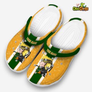Custom Name Naruto Vertical Stripes 3D Printed Classic Crocs Shoes - Image 1