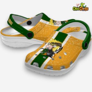 Custom Name Naruto Vertical Stripes 3D Printed Classic Crocs Shoes - Image 2