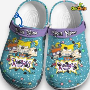 Custom Name Rugrats Chuckie Angelica Tommy Classic Crocs - Image 1