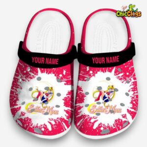 Custom Name Sailor Moon Splash Art 3D Printed Classic Crocs Shoes - Image 3