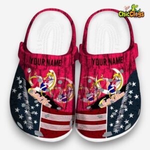 Custom Name Sailor Moon Star Spangled Side Pattern Classic Crocs - Image 3