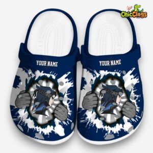 Custom Name Sasuke Gripping Hand Classic Crocs - Image 3