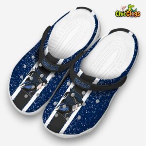 Custom Name Sasuke Vertical Stripes Classic Crocs - Image 1