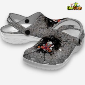 Custom Name Son Gohan Dragon Ball Cracked Ground Texture Classic Crocs - Image 2