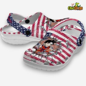 Custom Name Son Gohan Dragon Ball Freedom Splinter 3D Printed Classic Crocs Shoes - Image 2