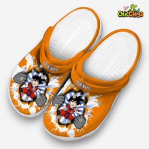 Custom Name Son Gohan Dragon Ball Gripping Hand Classic Crocs - Image 1