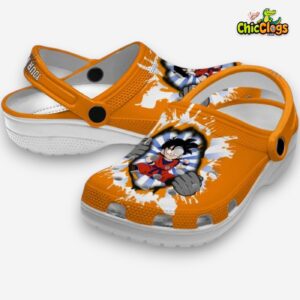 Custom Name Son Gohan Dragon Ball Gripping Hand Classic Crocs - Image 2