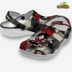 Custom Name Son Gohan Dragon Ball Plaid Fusion 3D Printed Classic Crocs Shoes - Image 2