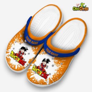Custom Name Son Gohan Dragon Ball Splash Art 3D Printed Classic Crocs Shoes - Image 1