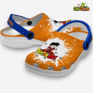 Custom Name Son Gohan Dragon Ball Splash Art 3D Printed Classic Crocs Shoes - Image 2