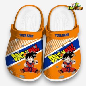 Custom Name Son Gohan Dragon Ball Vibrant Dual Tone 3D Printed Classic Crocs Shoes - Image 3