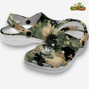Custom Name Son Goku Dragon Ball Camouflage Craze Classic Crocs - Image 2