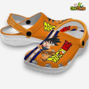 Custom Name Son Goku Dragon Ball Contrasting Stripes 3D Printed Classic Crocs Shoes - Image 2