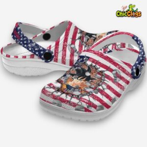 Custom Name Son Goku Dragon Ball Freedom Splinter 3D Printed Classic Crocs Shoes - Image 1
