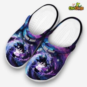 Custom Name Son Goku Dragon Ball Galaxy Swirl Classic Crocs - Image 1