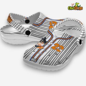 Custom Name Son Goku Dragon Ball Pinstripe Pattern 3D Printed Classic Crocs Shoes - Image 2
