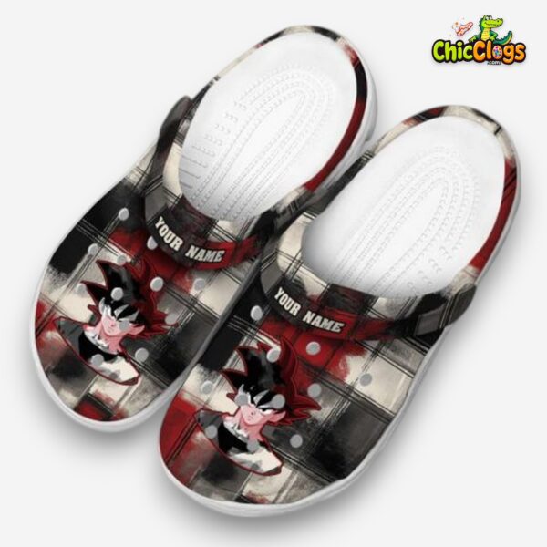 custom-name-son-goku-dragon-ball-plaid-fusion-classic-crocs-1_oisw5u