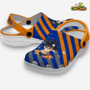 Custom Name Son Goku Dragon Ball Star spangled Graphic 3D Printed Classic Crocs Shoes - Image 1