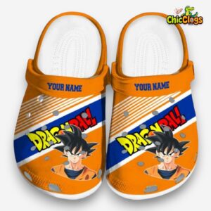 Custom Name Son Goku Dragon Ball Vibrant Dual Tone 3D Printed Classic Crocs Shoes - Image 3