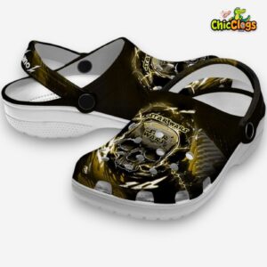 Custom Name Star Wars Gothic Skull 3D Printed Classic Crocs Shoes - Image 2