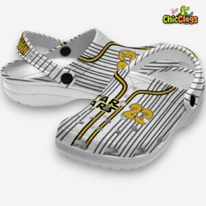 Custom Name Star Wars Pinstripe Pattern Unisex Crocs - Image 2