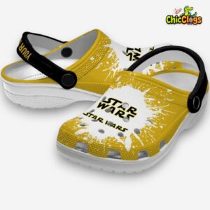 Custom Name Star Wars Splash Art 3D Printed Classic Crocs Shoes - Image 2