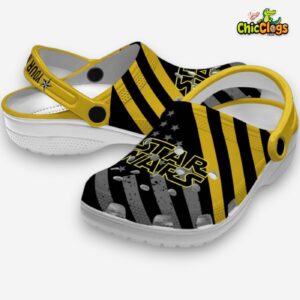 Custom Name Star Wars Star Spangled Graphic 3D Printed Classic Crocs Shoes - Image 2