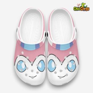 Custom Name Sylveon Pokemon Custom Classic Crocs - Image 4