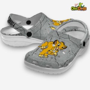 Custom Name The Lion King Cracked Texture 3D Printed Classic Crocs Shoes - Image 2