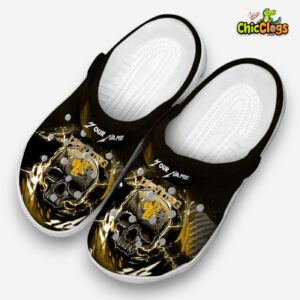 Custom Name The Lion King Gothic Skull Classic Crocs - Image 2